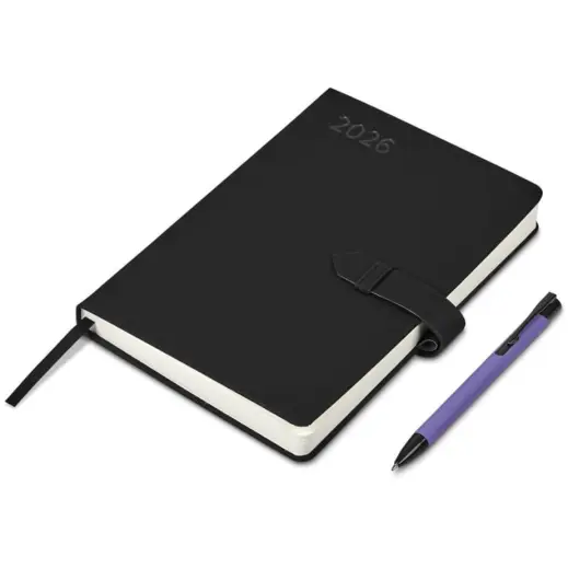 Altitude Enterprise A5 2026 Diary & Zeta Pen Set Purple